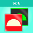 Знак F06 «Место размещения нескольких средств противопожарной защиты» (фотолюм. пленка, 200х200 мм)